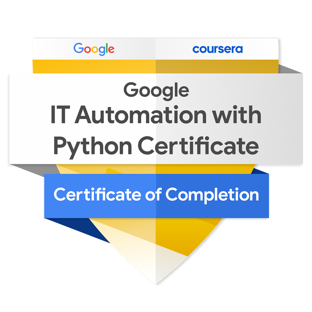 Google IT Automation with Python